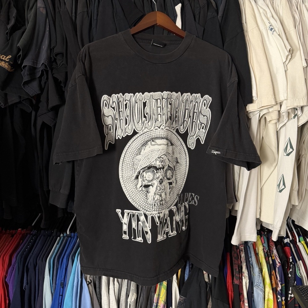 G59 Suicide Boys Yin Yang Tapes Shirt Men's XL Black Rap Hip Hop Skull Merch